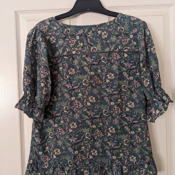 Lucky Brand Floral V-Neck Blouse - Picture 5 of 5